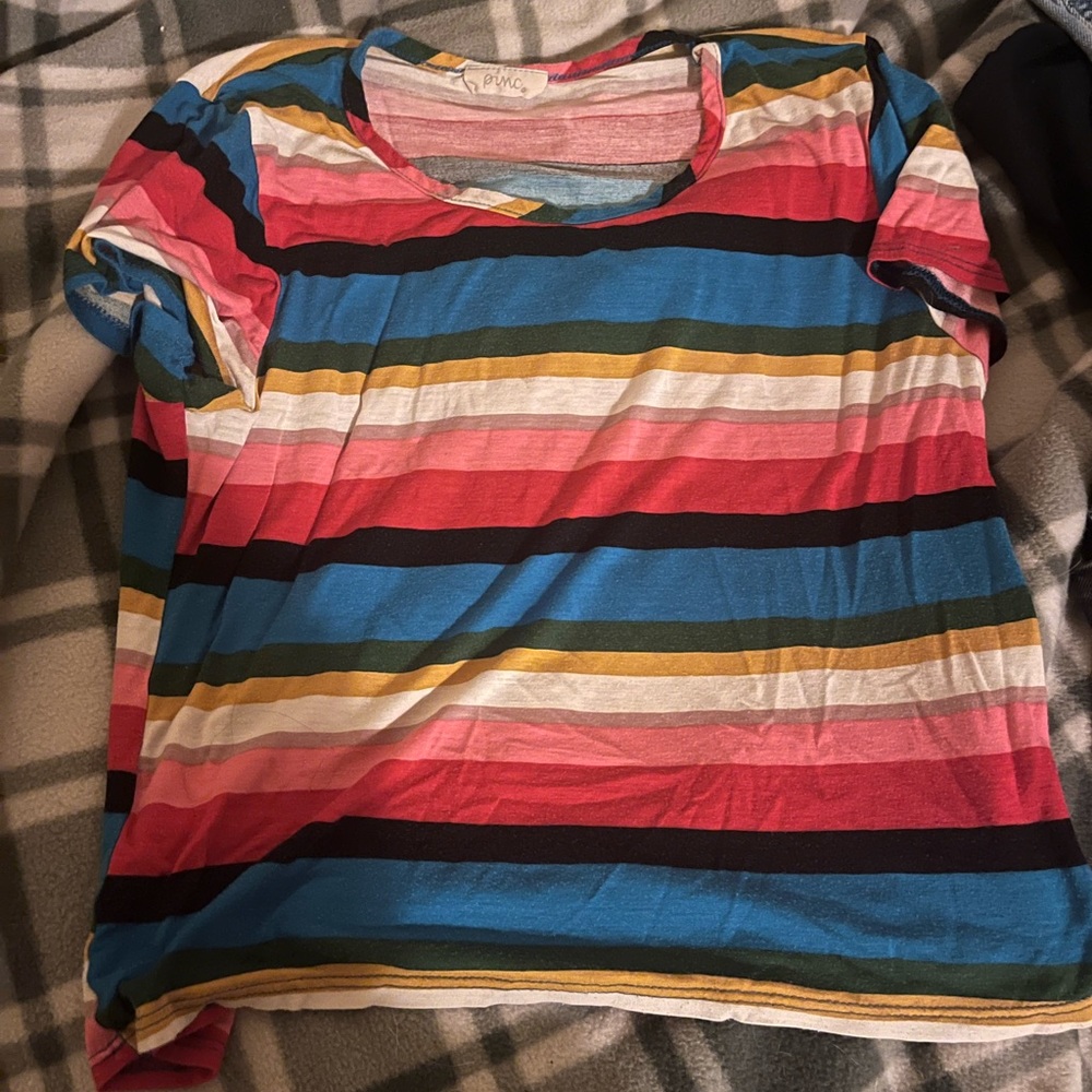 Multicolored crop top size S
